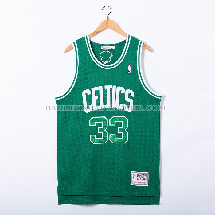 Maillot Boston Celtics Larry Bird NO 33 Snakeskin Hardwood Classics 2021 Vert